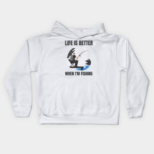 Life Is Better With Fishing Kids Hoodie